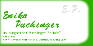 eniko puchinger business card